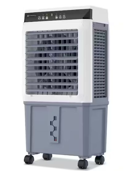 3300 CFM 3 Speed Portable Evaporative Air Cooler Fan Humidifier Indoor/Outdoor up to 1800 Sq. Ft., White