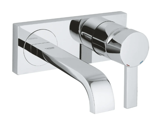 GROHE Allure Chrome Wall-mount 1-handle WaterSense Waterfall Bathroom Sink Faucet