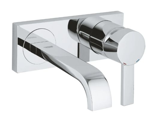 GROHE Allure Chrome Wall-mount 1-handle WaterSense Waterfall Bathroom Sink Faucet