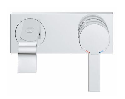 GROHE Allure Chrome Wall-mount 1-handle WaterSense Waterfall Bathroom Sink Faucet