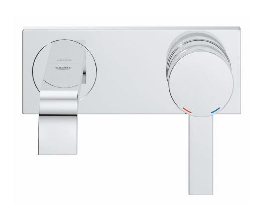 GROHE Allure Chrome Wall-mount 1-handle WaterSense Waterfall Bathroom Sink Faucet