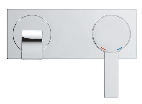 GROHE Allure Chrome Wall-mount 1-handle WaterSense Waterfall Bathroom Sink Faucet