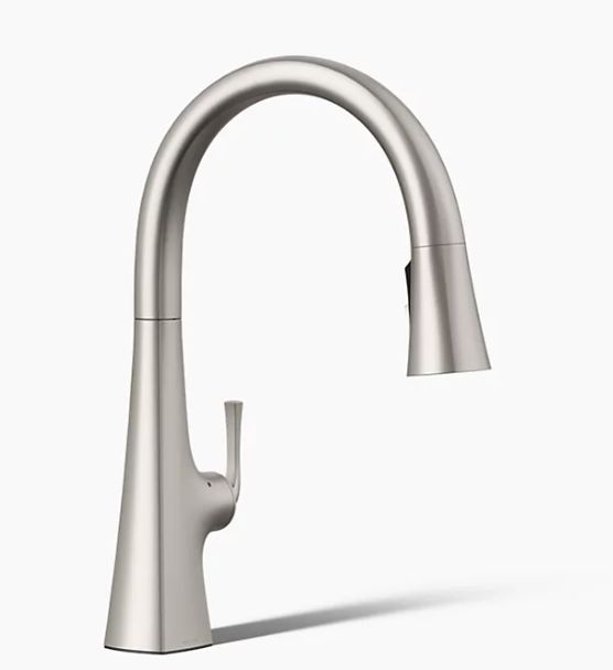 Graze® Touchless pull-down kitchen sink faucet with three-function sprayhead