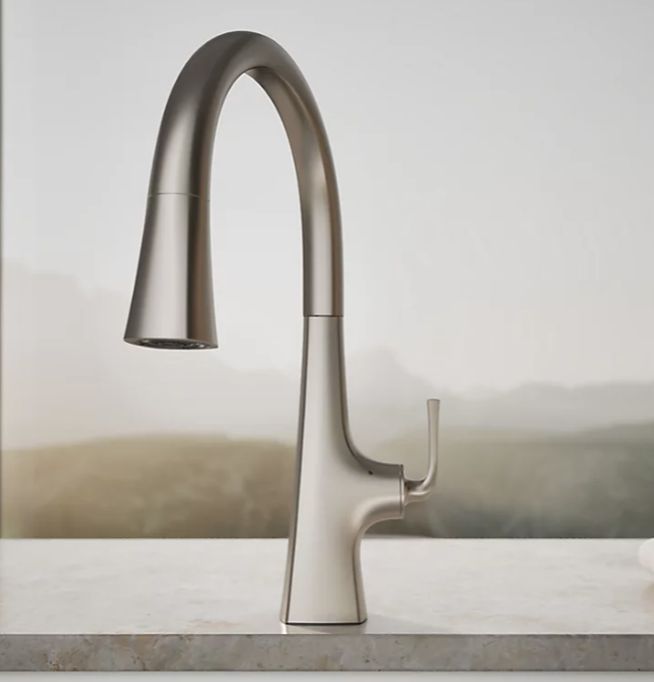 Graze® Touchless pull-down kitchen sink faucet with three-function sprayhead