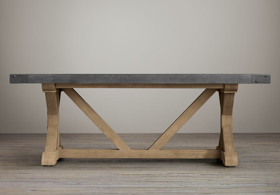 Concrete Rectangular Dining Table