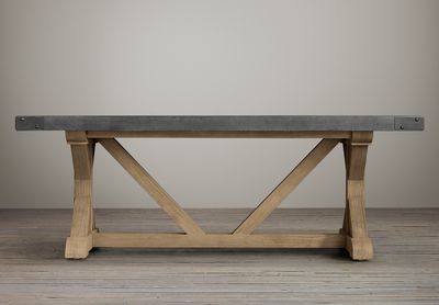 Concrete Rectangular Dining Table