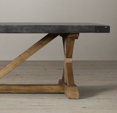 Concrete Rectangular Dining Table