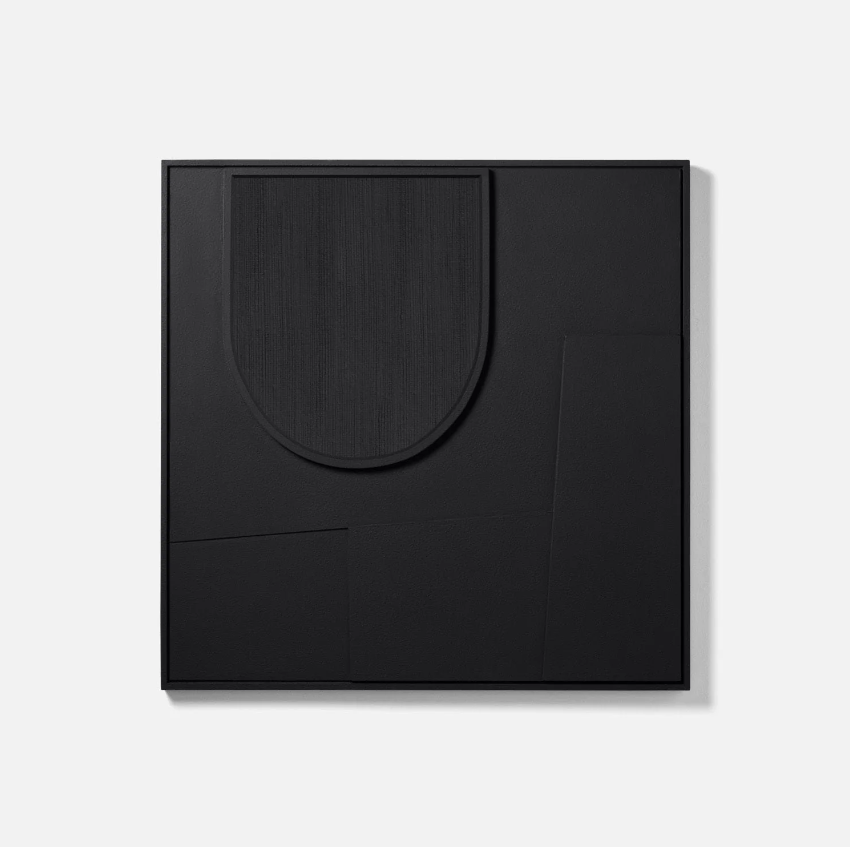Made Goods Skylar Geometric Wood and Water Hyacinth Wall Decor