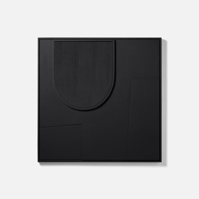 Skylar Geometric Wood and Water Hyacinth Wall Decor