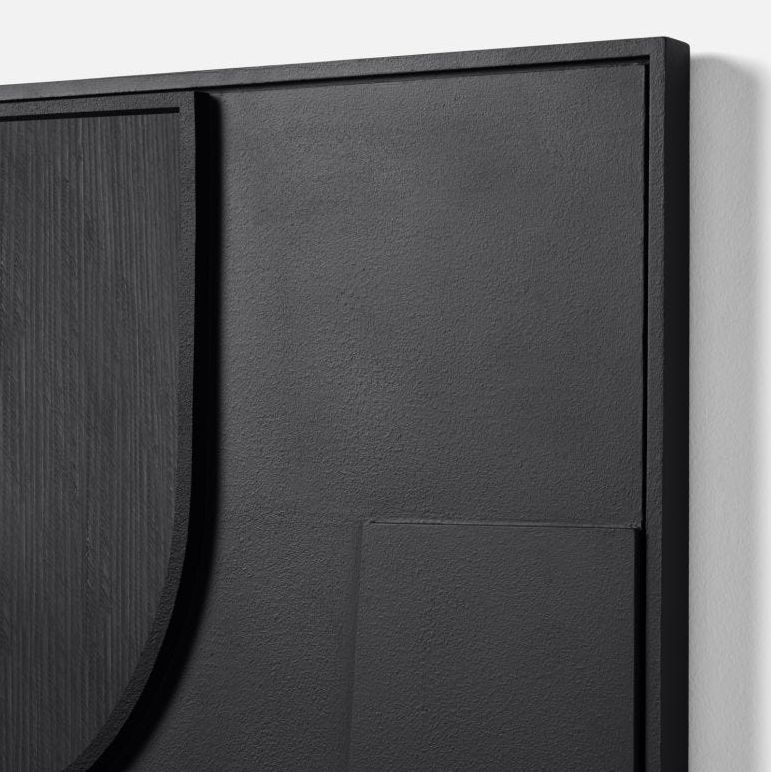 Skylar Geometric Wood and Water Hyacinth Wall Decor