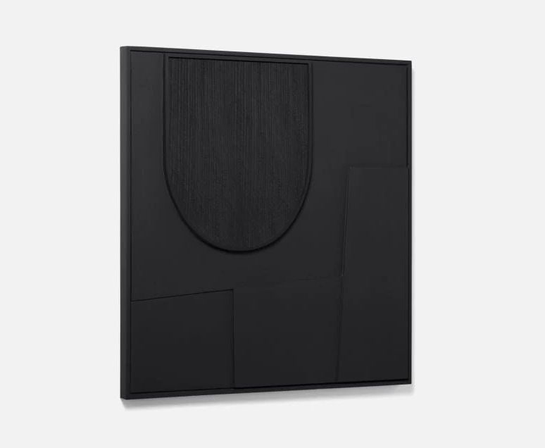 Skylar Geometric Wood and Water Hyacinth Wall Decor