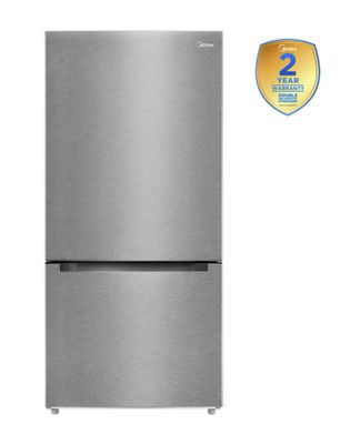 Midea 18.7 cu. ft. Garage Ready Bottom-Freezer Refrigerator (Stainless Steel)