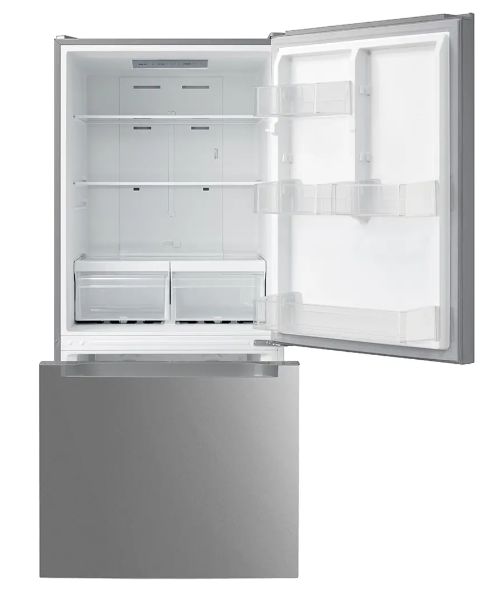 Midea 18.7 cu. ft. Garage Ready Bottom-Freezer Refrigerator (Stainless Steel)