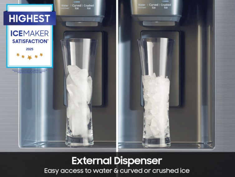 3-Door French Door Mega Capacity | External Water &amp; Ice Dispenser | 26 cu.ft.