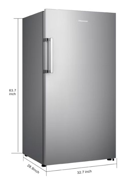 Hisense 17 cu. ft. Garage Ready Frost Free Convertible Upright Freezer with Seal Break Handle