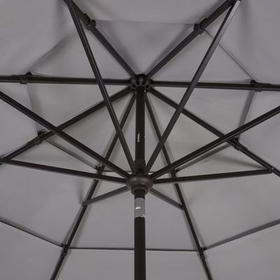 Origin 21 11-ft Aluminum Gray Auto-tilt Market Patio Umbrella