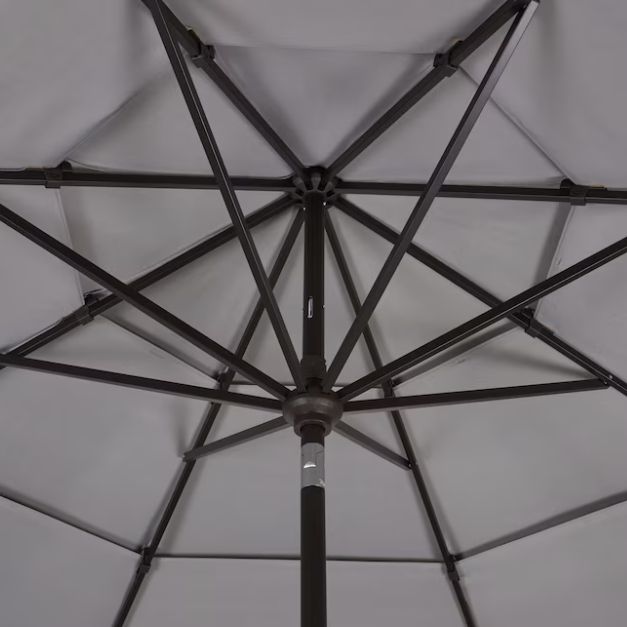Origin 21 11-ft Aluminum Gray Auto-tilt Market Patio Umbrella