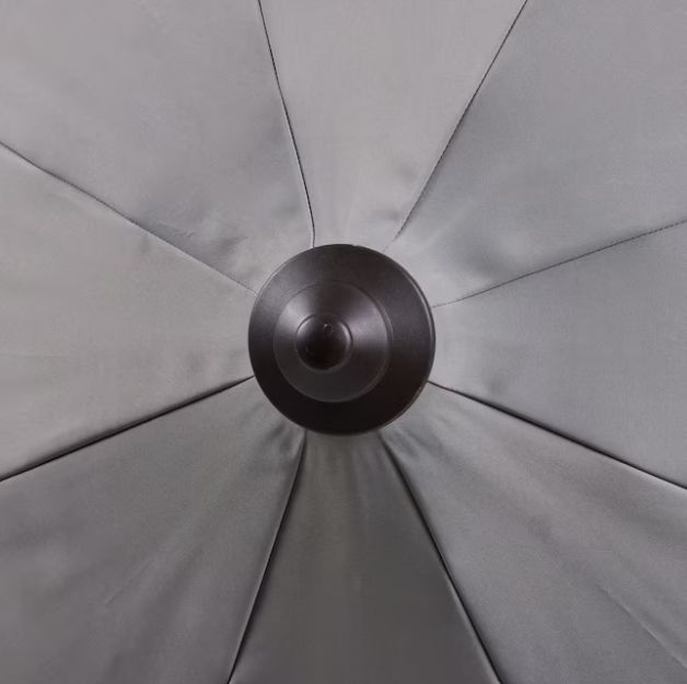 Origin 21 11-ft Aluminum Gray Auto-tilt Market Patio Umbrella