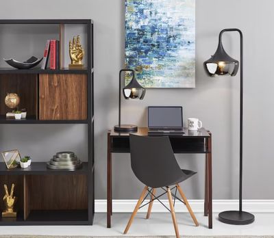 Eliza 64 inch 10000 watt Black Floor Lamp Portable Light