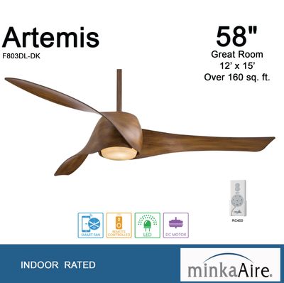 Artemis™ - LED 58" Smart Ceiling Fan