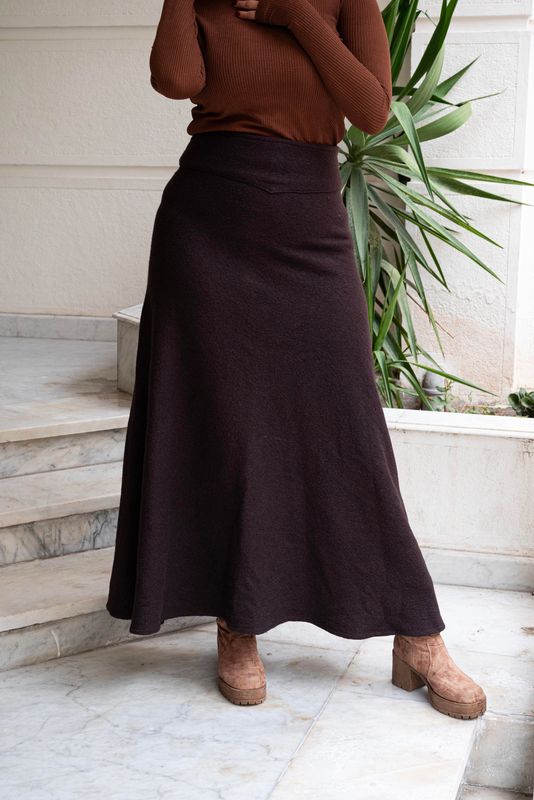 Flare wool Skirt