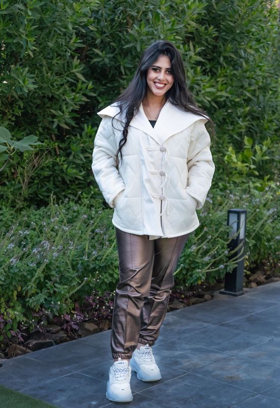 Off White Quilted Toggle Puffer Jacket