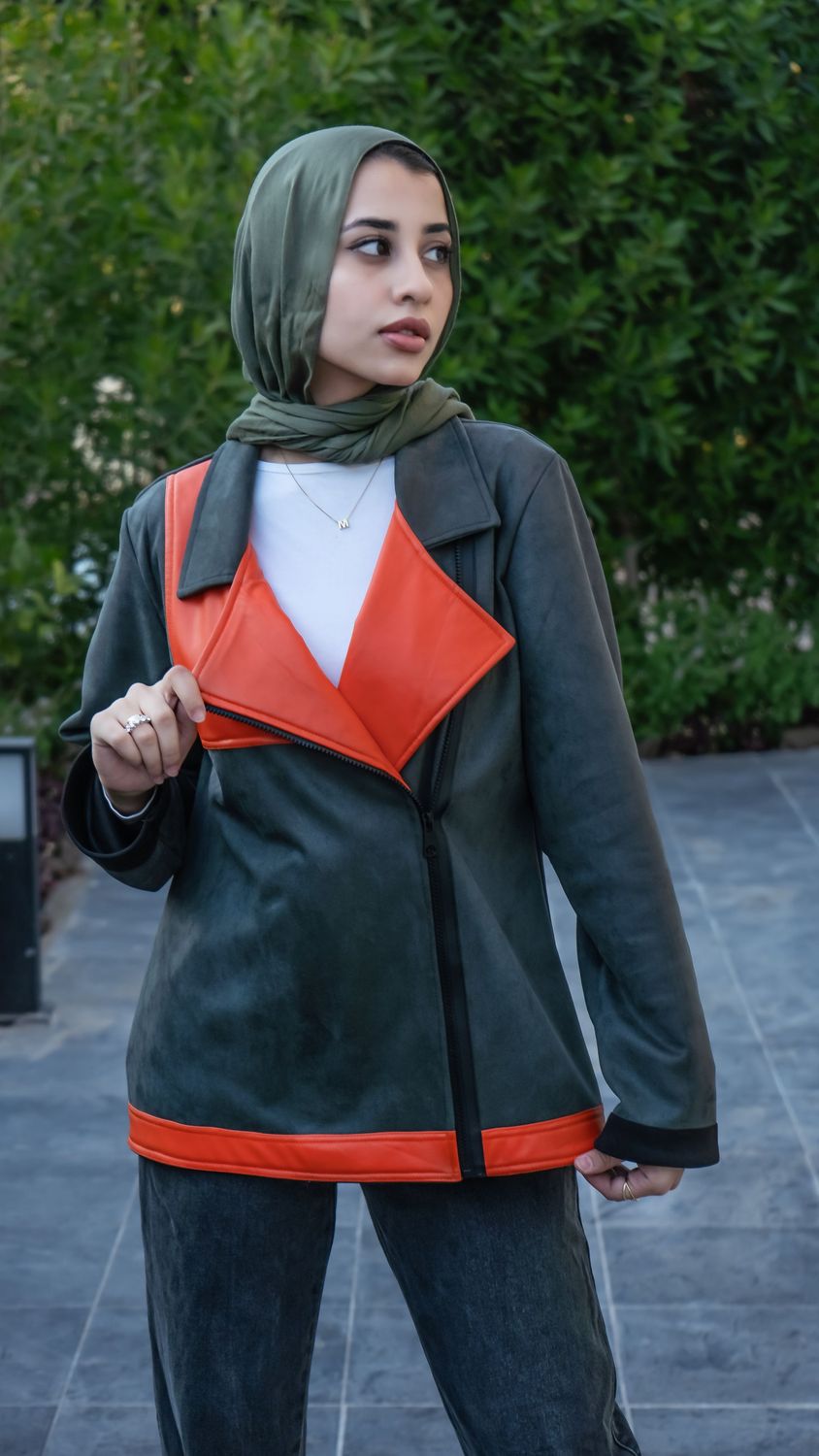 Suede and Leather Moto Jacket