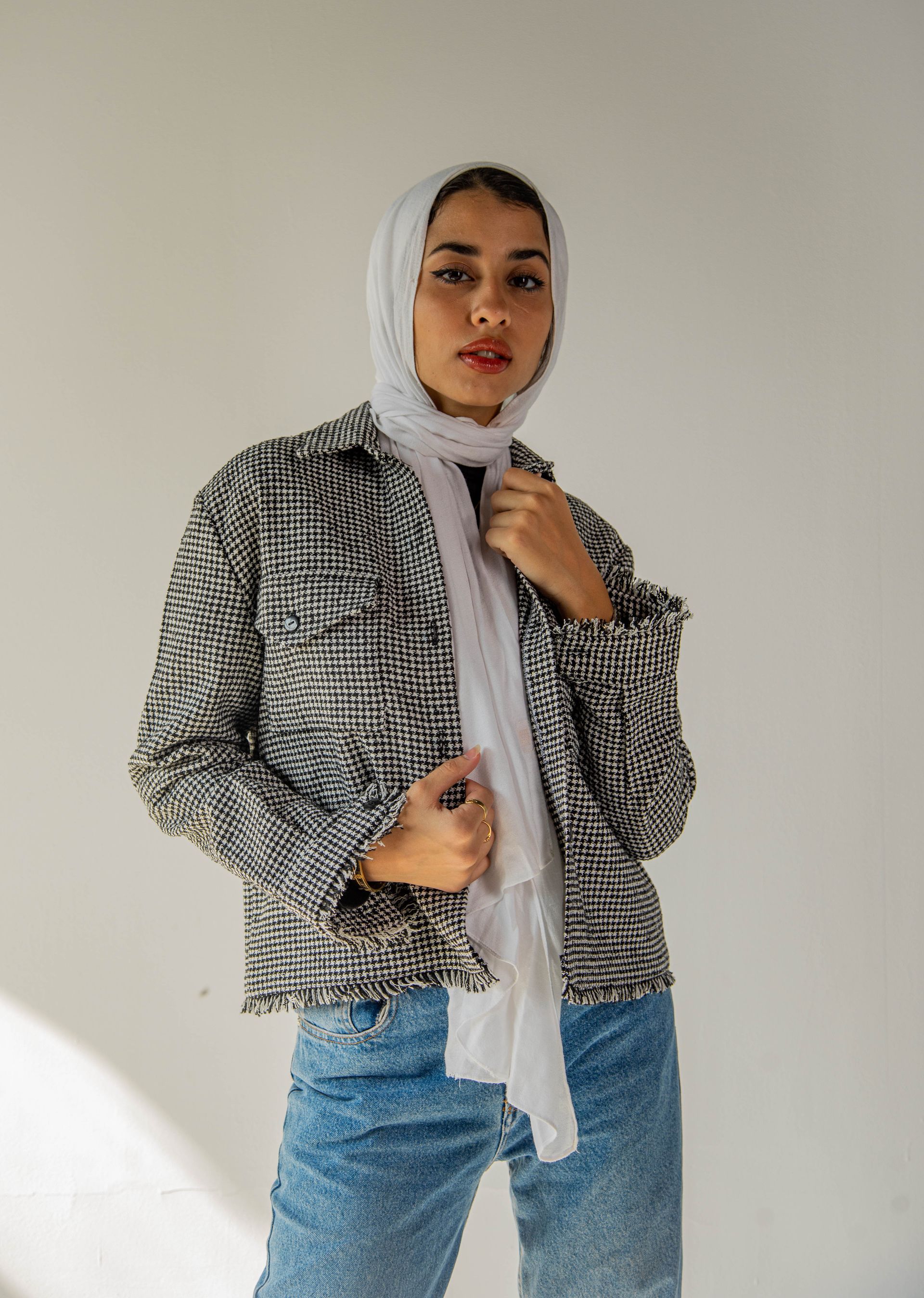 Houndstooth Rebel wool jacket