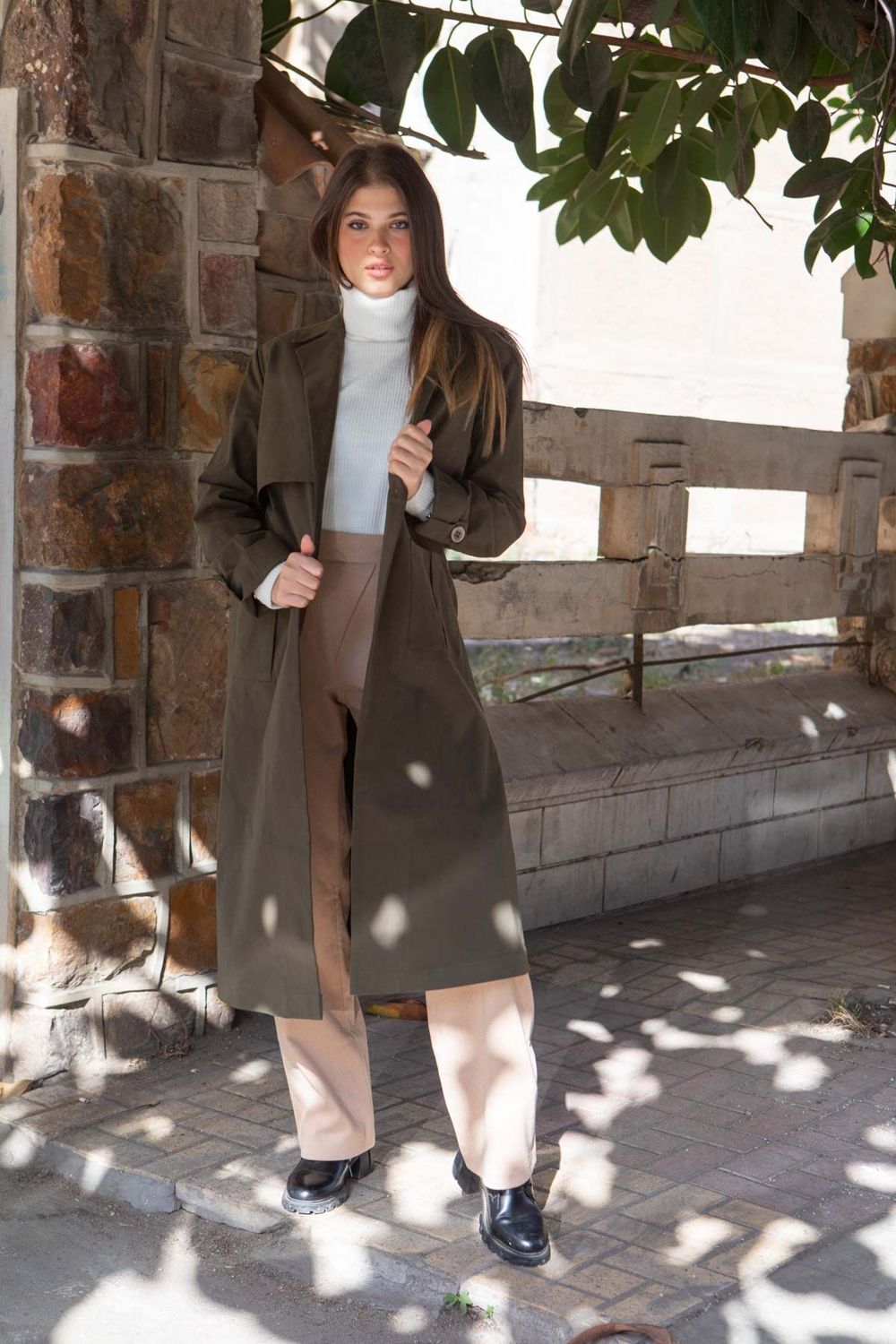 Chic Minimalist Trench Coat