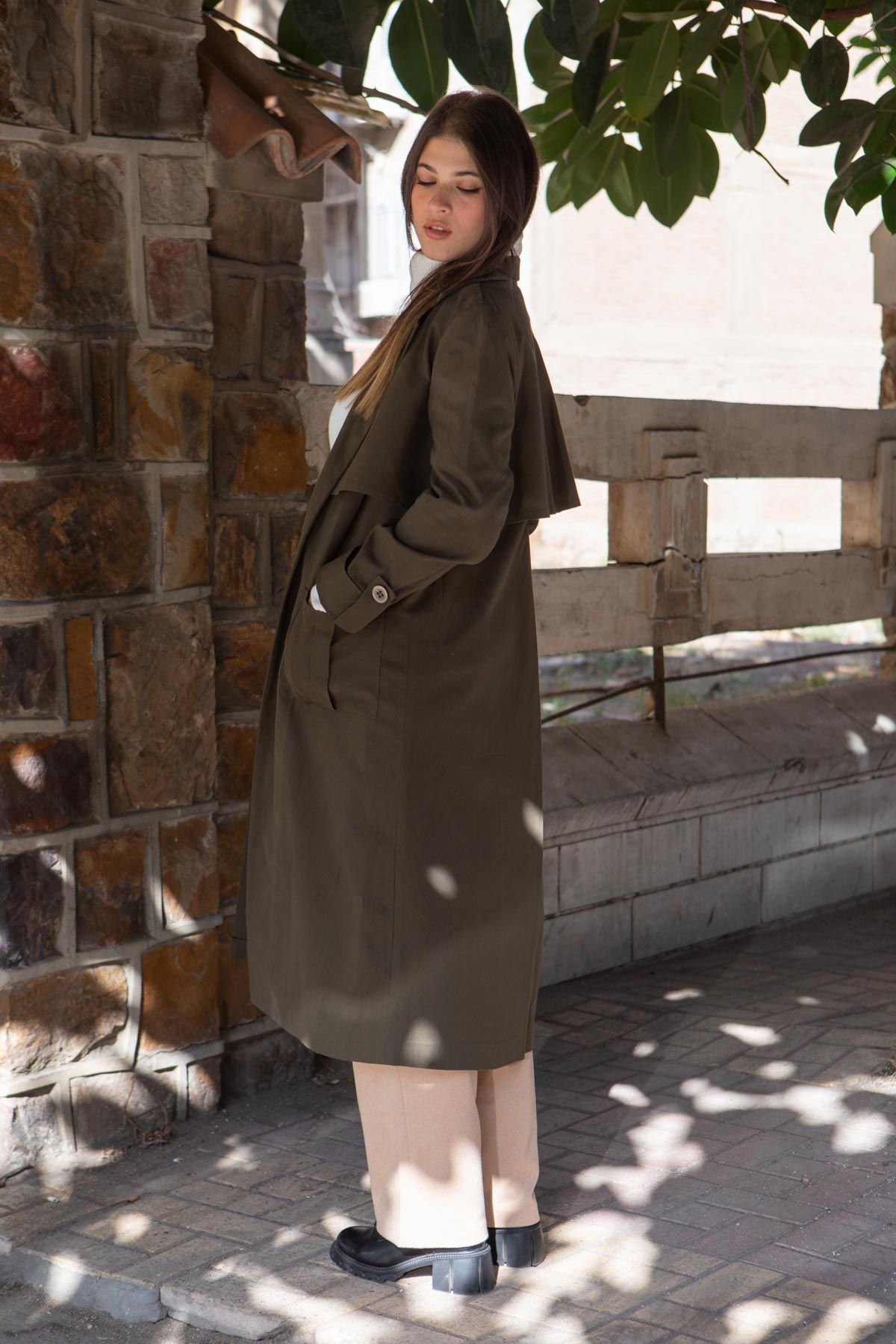 Chic Minimalist Trench Coat