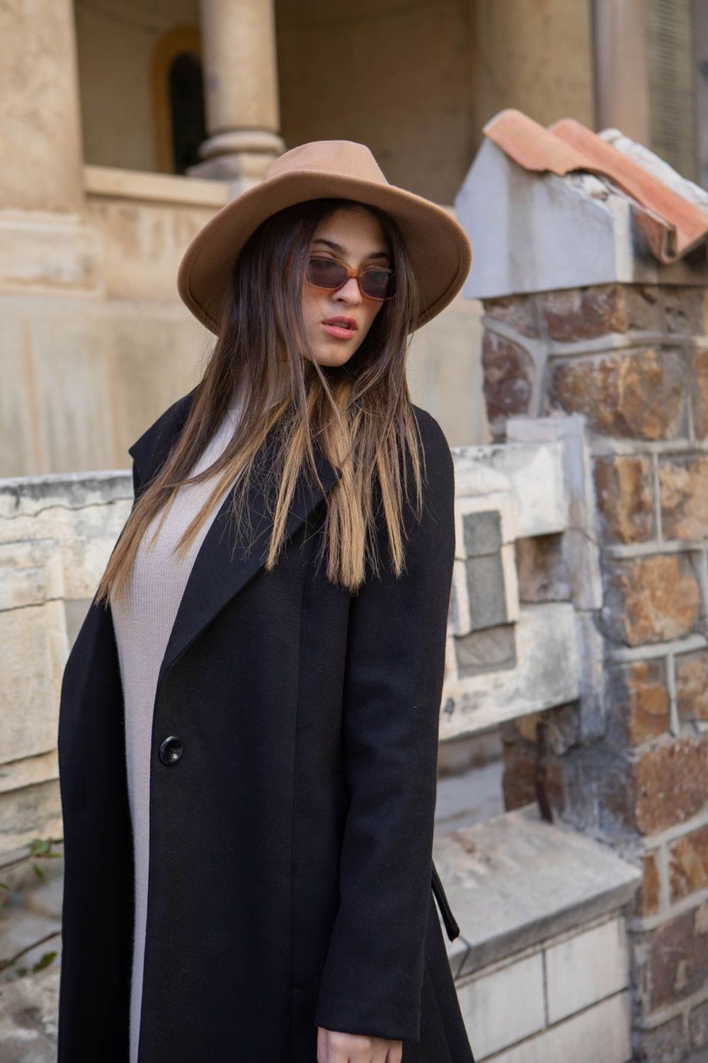 Classic Black Overcoat