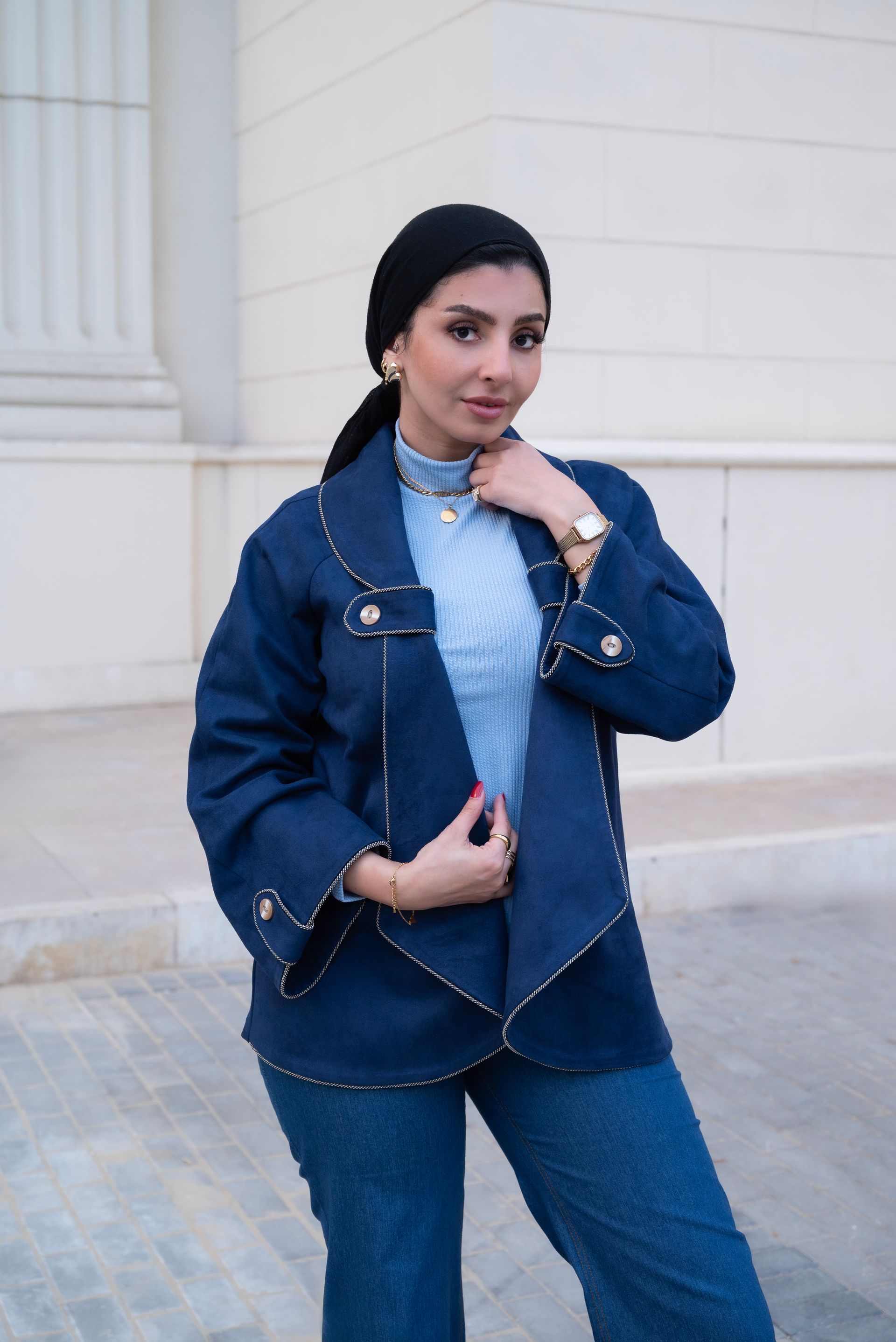 Royal Blue Suede Jacket