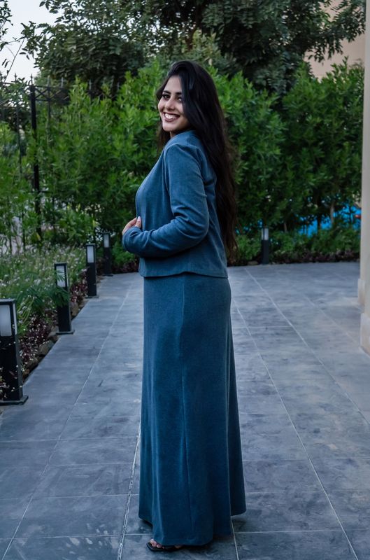 Blue Ethereal Elegance Maxi