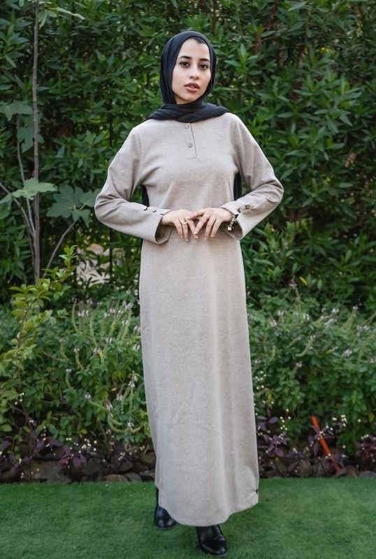 Beige Timeless Knit Dress
