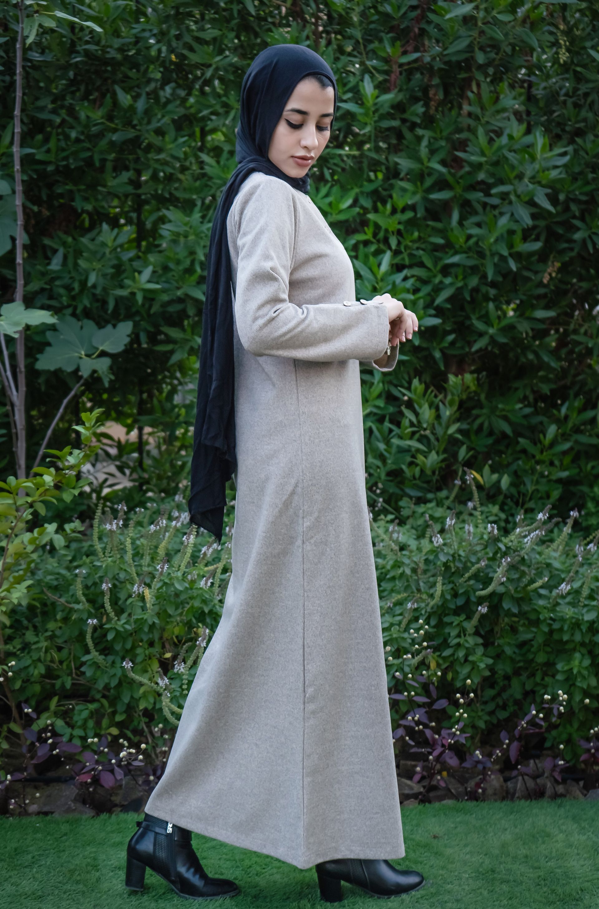 Beige Timeless Knit Dress