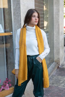 Cozy White Ribbed Turtleneck