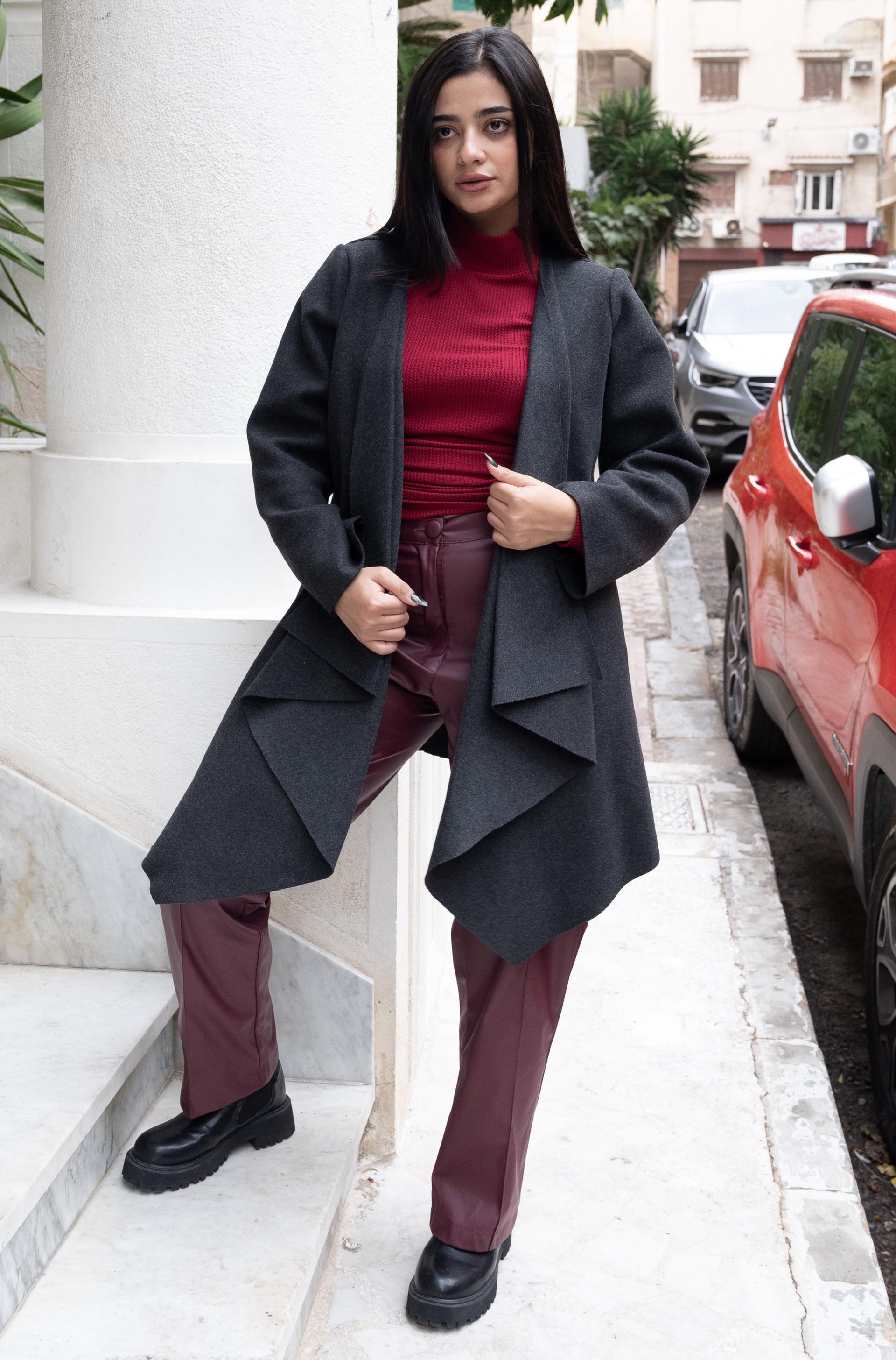 Burgundy Leather Pants