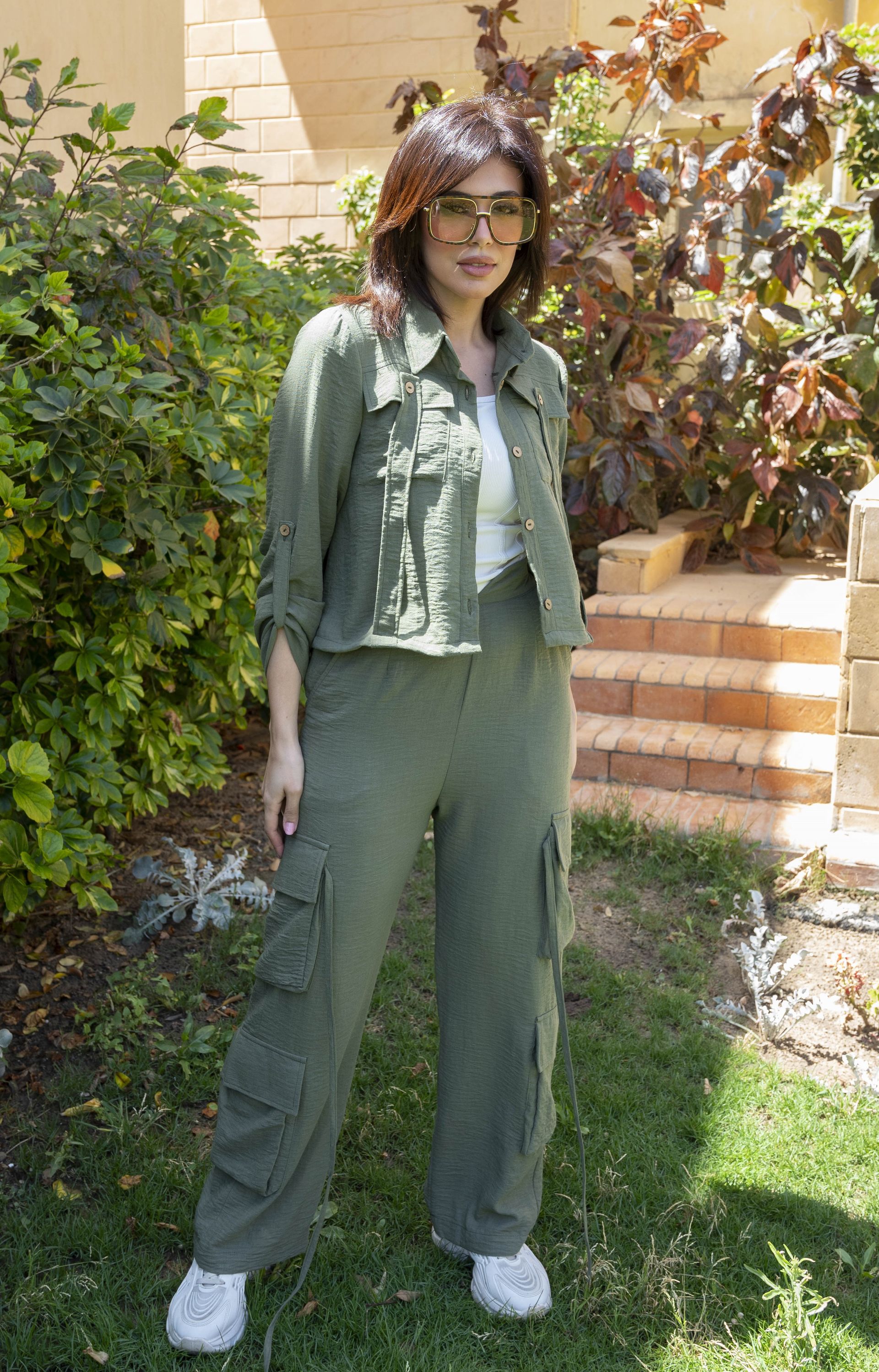 Olive Green Cargo Set