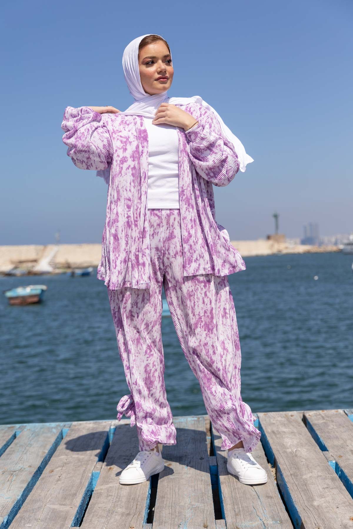 Blush Breeze Pleated 2P-Set