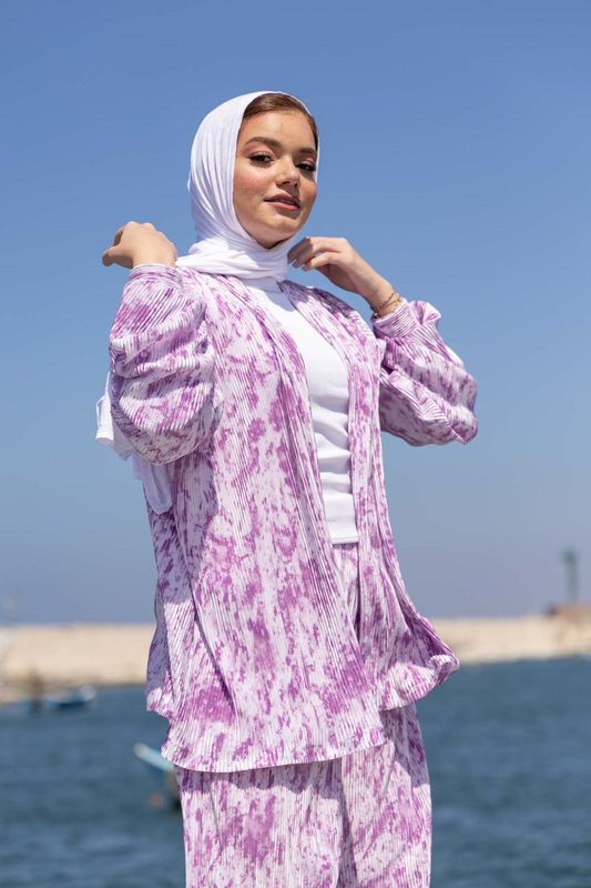 Blush Breeze Pleated 2P-Set