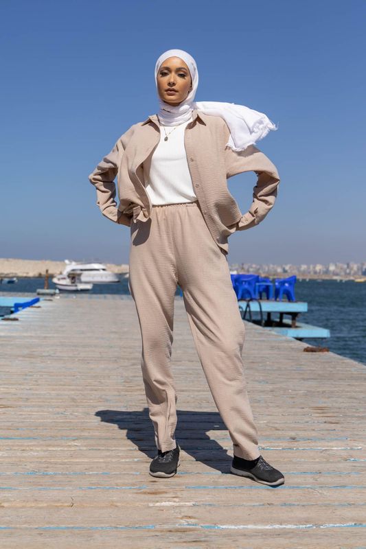 Sand Dune Textured Suit