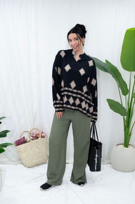 Wide-Leg Pure Linen Trousers