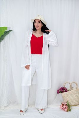 Textured Co-Ord Flared Lounge Trousers