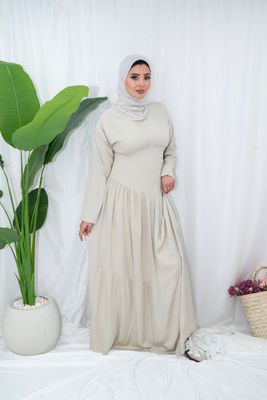 ​Flowing Modest Pleated Maxi Dress
