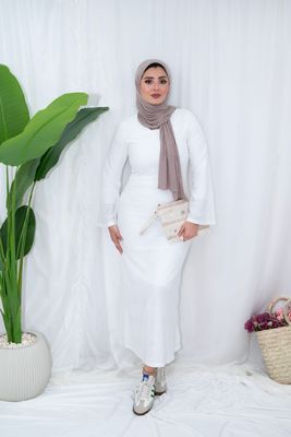 ​Elegant Modest Textured Maxi Dress