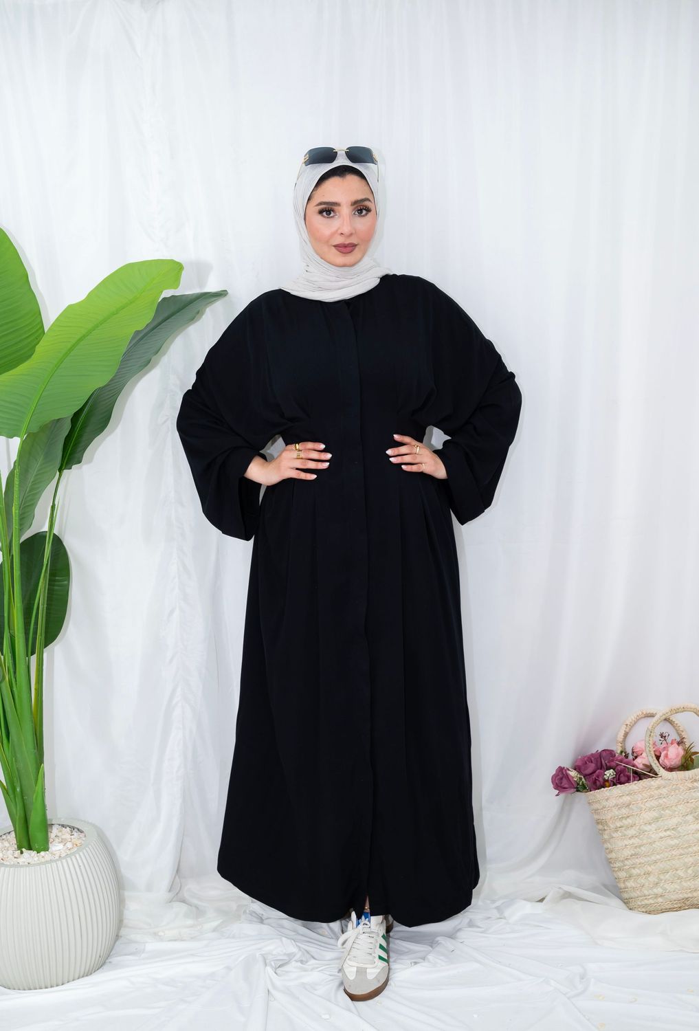 ​Oversized Pleated Shirt Dress