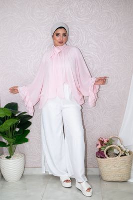 Soft Blush Modest Chic Ensemble