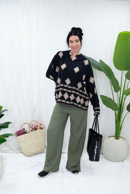 Diamond Cotton Blouse