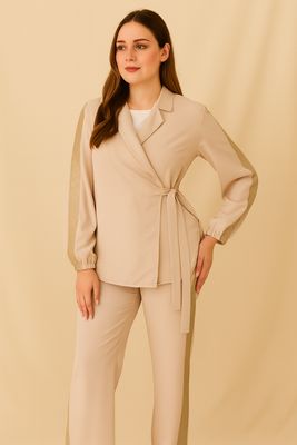 Elegant Embroidered Side-Panel Co-Ord Set Elegant Embroidered Side-Panel Co-Ord Set