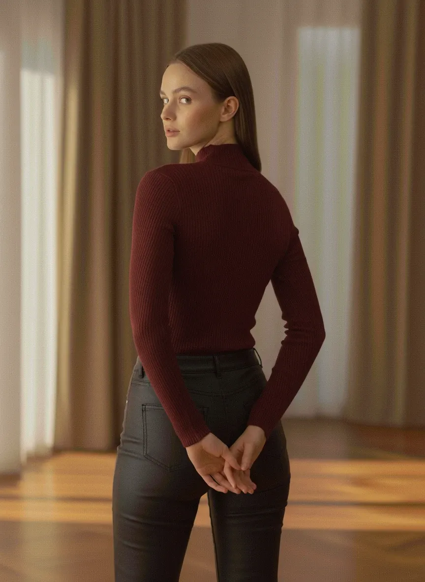 Basic Shirt - Burgundy